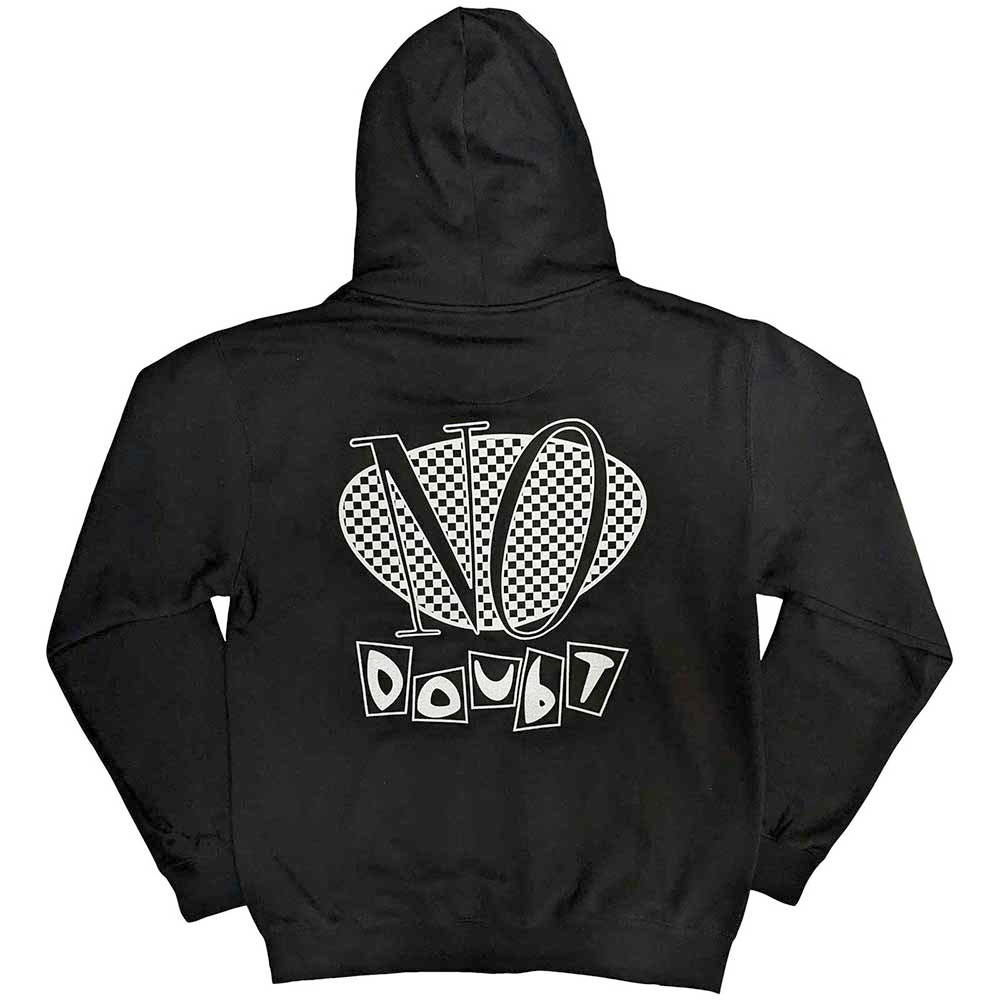 No Doubt - Checker Logo Veste zip à capuche - Noir